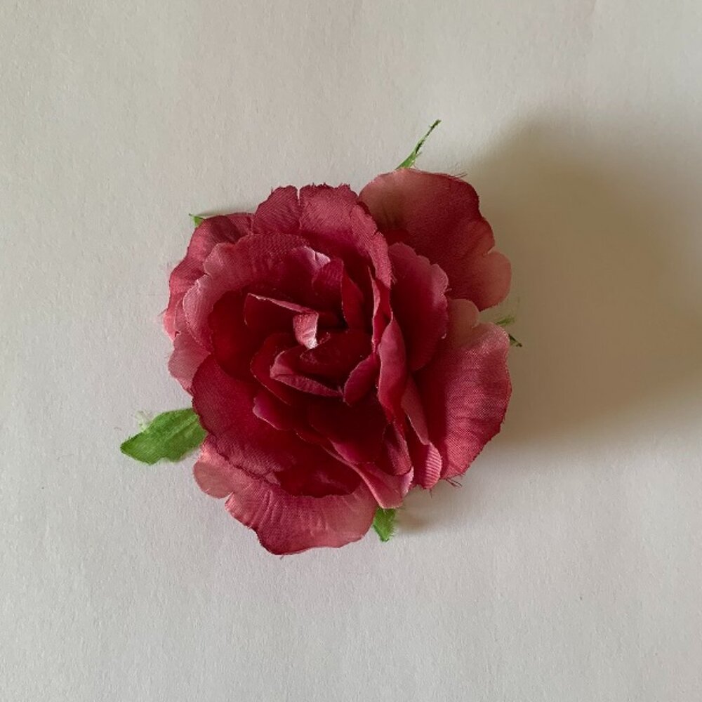 Pink Rose Barrette